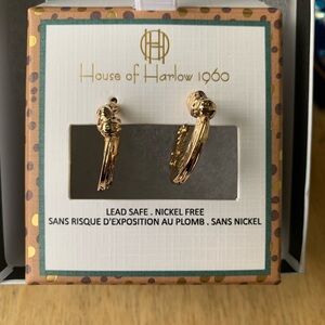 Harlow Gold Textured Hoop Earrings